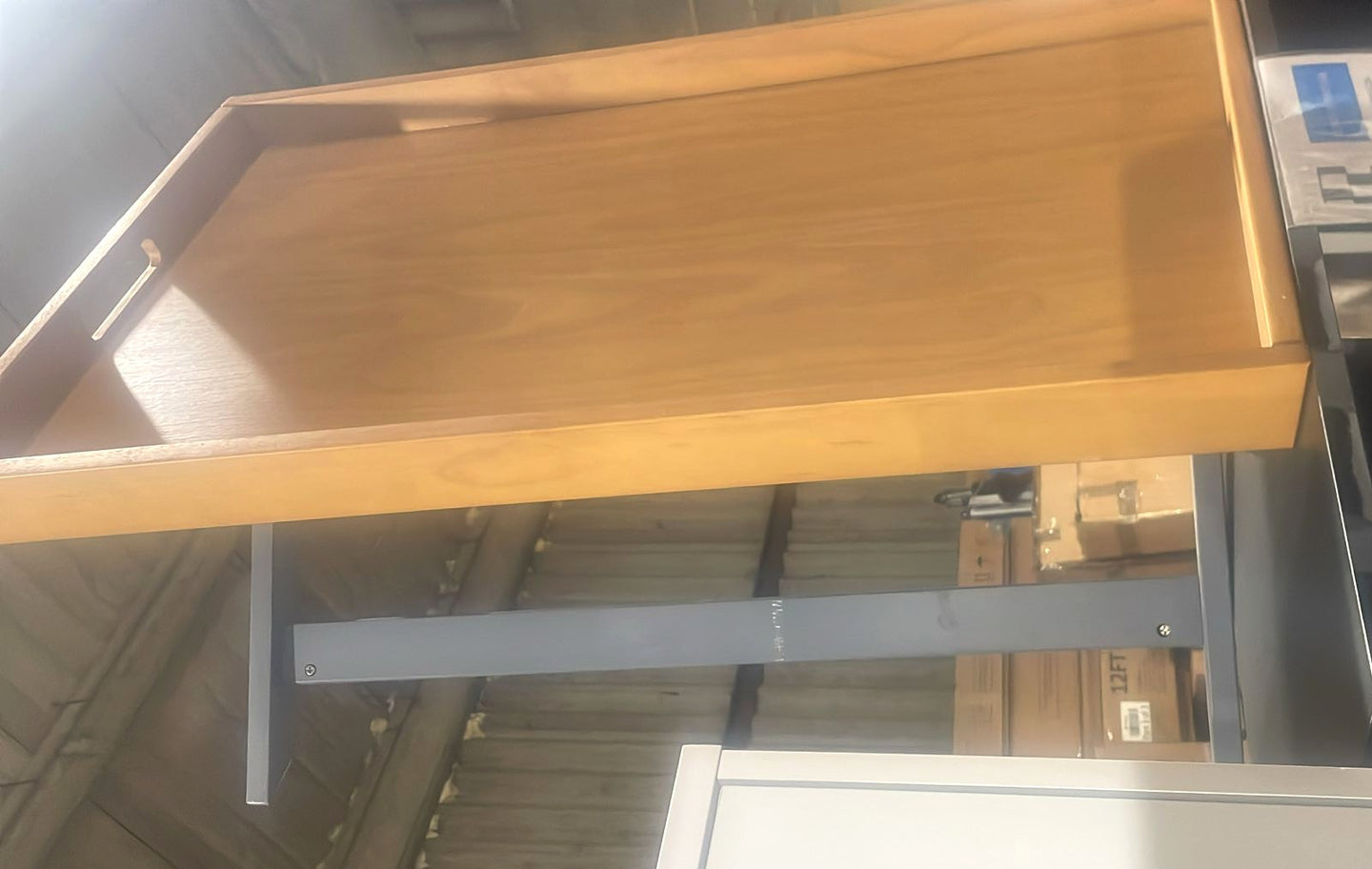 Assembled Bournemouth Tray Coffee Table - Dark Grey